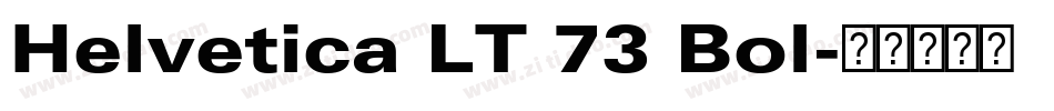 Helvetica LT 73 Bol字体转换